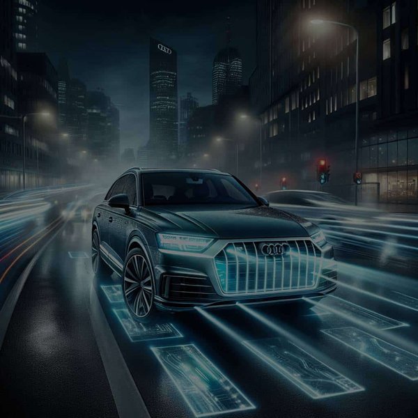 Comment les phares adaptatifs 'Matrix LED' de l'Audi Q7 fonctionnent-ils en conditions de circulation variable?